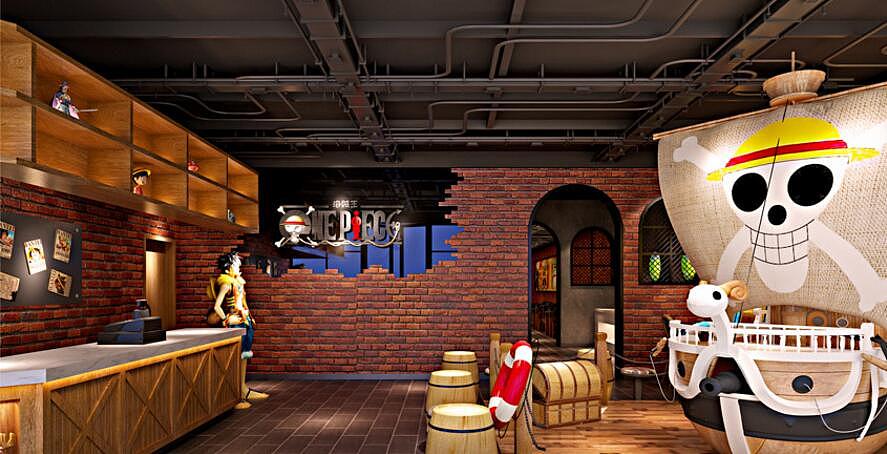 动漫主题餐厅海贼王餐吧成都主题动漫餐厅设计成都主题动漫餐厅装修
