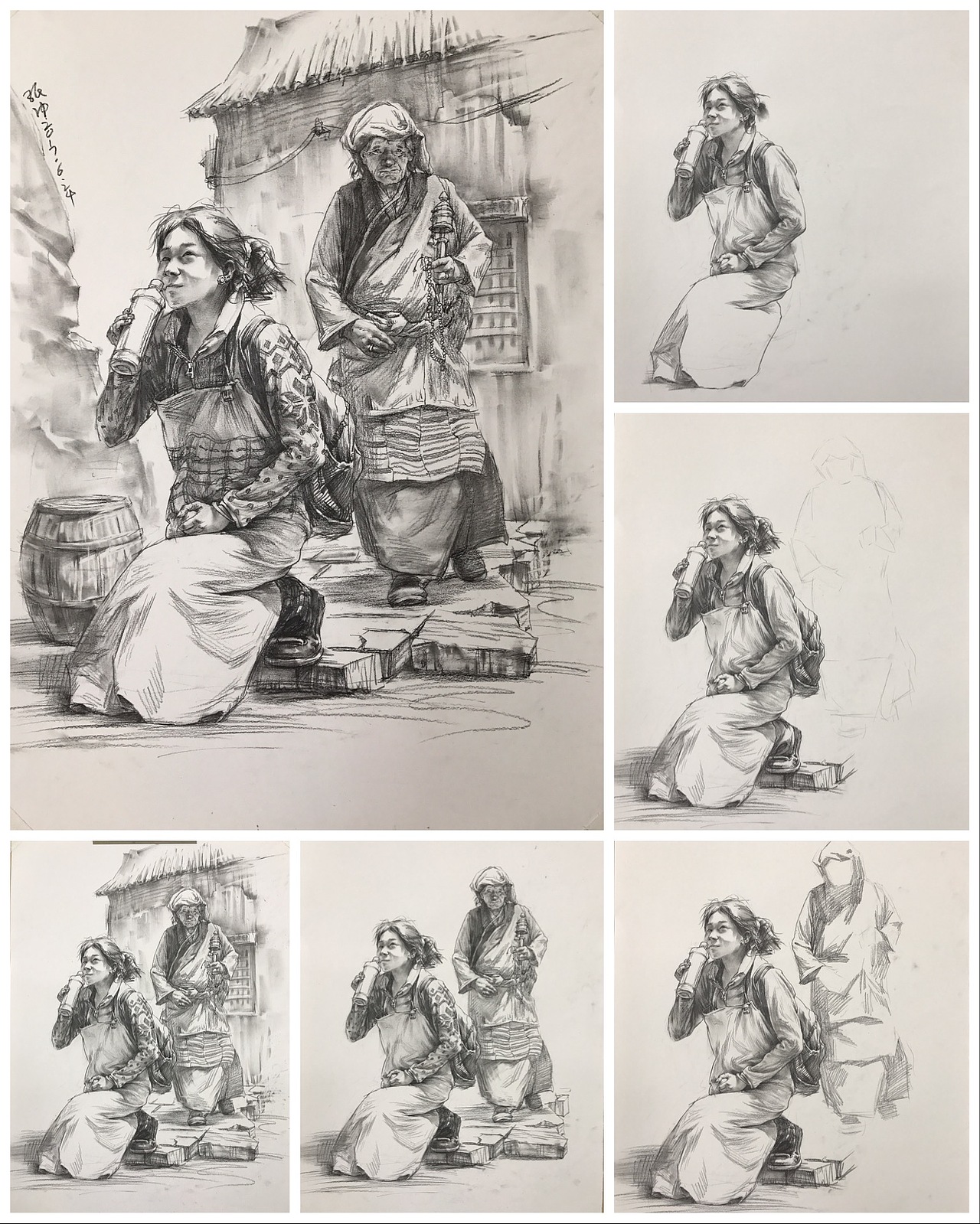 速写也可以画的很有意思！张冲速写作品「衍升画室」（图ZMjgzODI1MTA4） - 绘画 - 站酷设计师衍升画室原创素材 - 站酷ZCOOL