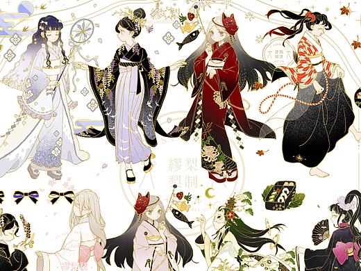 一套和风文创胶带～