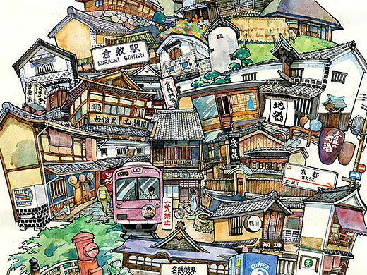 十月日本之旅插画与写生