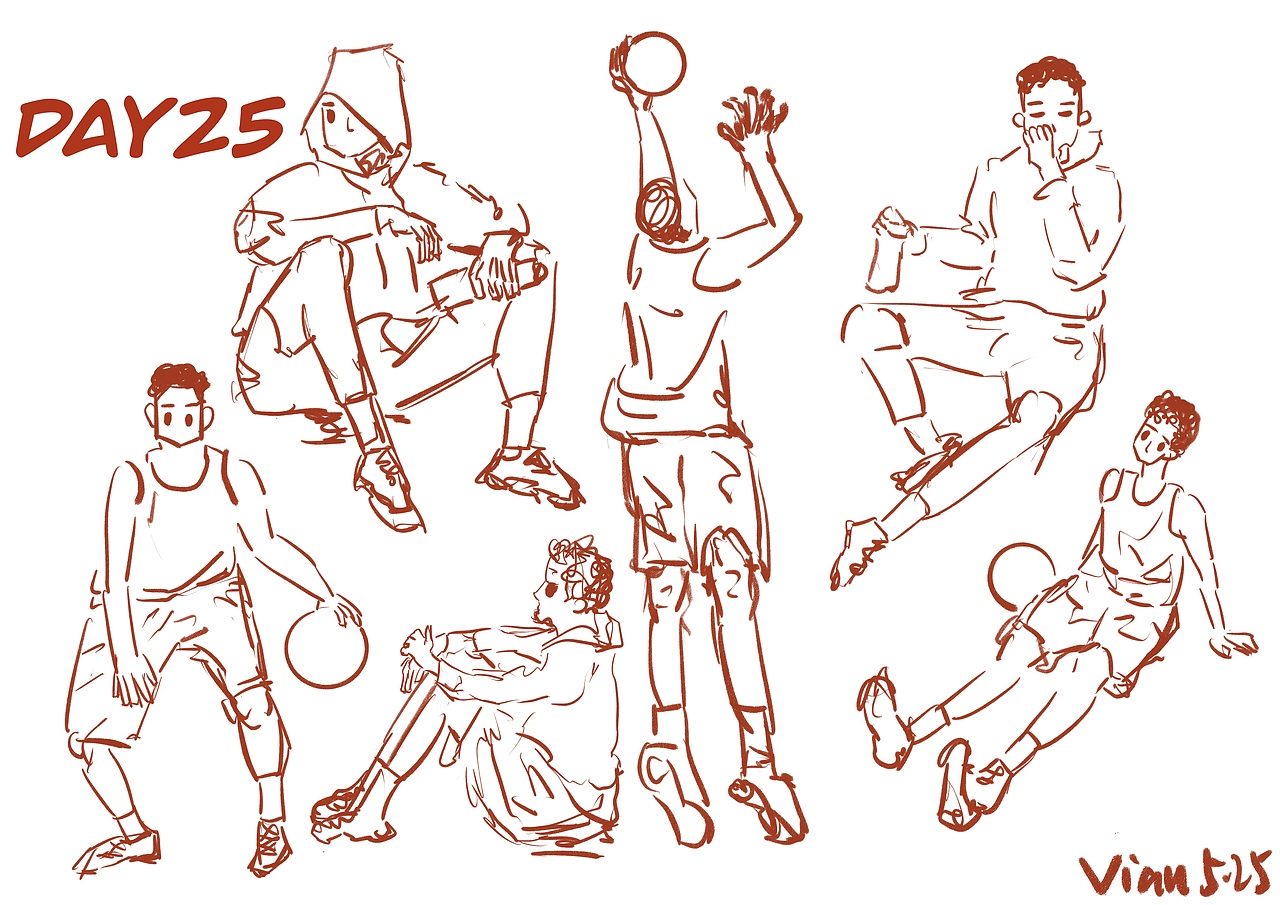 小零君60天人物速写打卡（图ZMjU5MjQ5MDg0） - 创作习作 - 站酷设计师Vvviannn原创素材 - 站酷ZCOOL