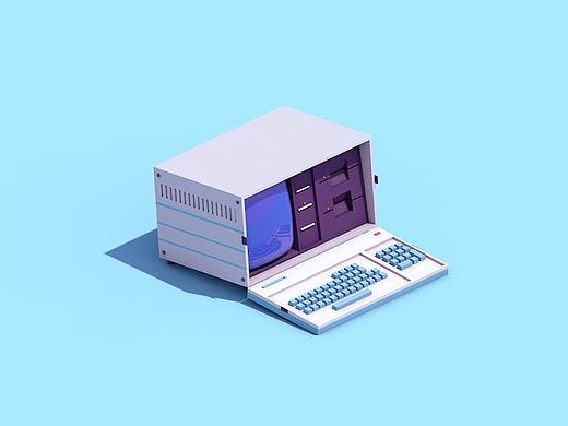 C4D - 袖珍电脑盒子动效