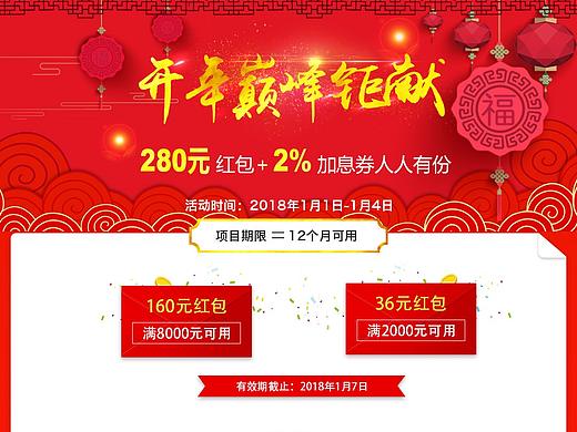 金融类元旦专题页