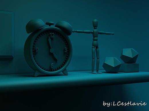 一个小角（闹钟摆物）（个人主页-ZMjg2NDM4NzY=） - 其他三维 - 站酷设计师三更geng原创素材 - 站酷ZCOOL