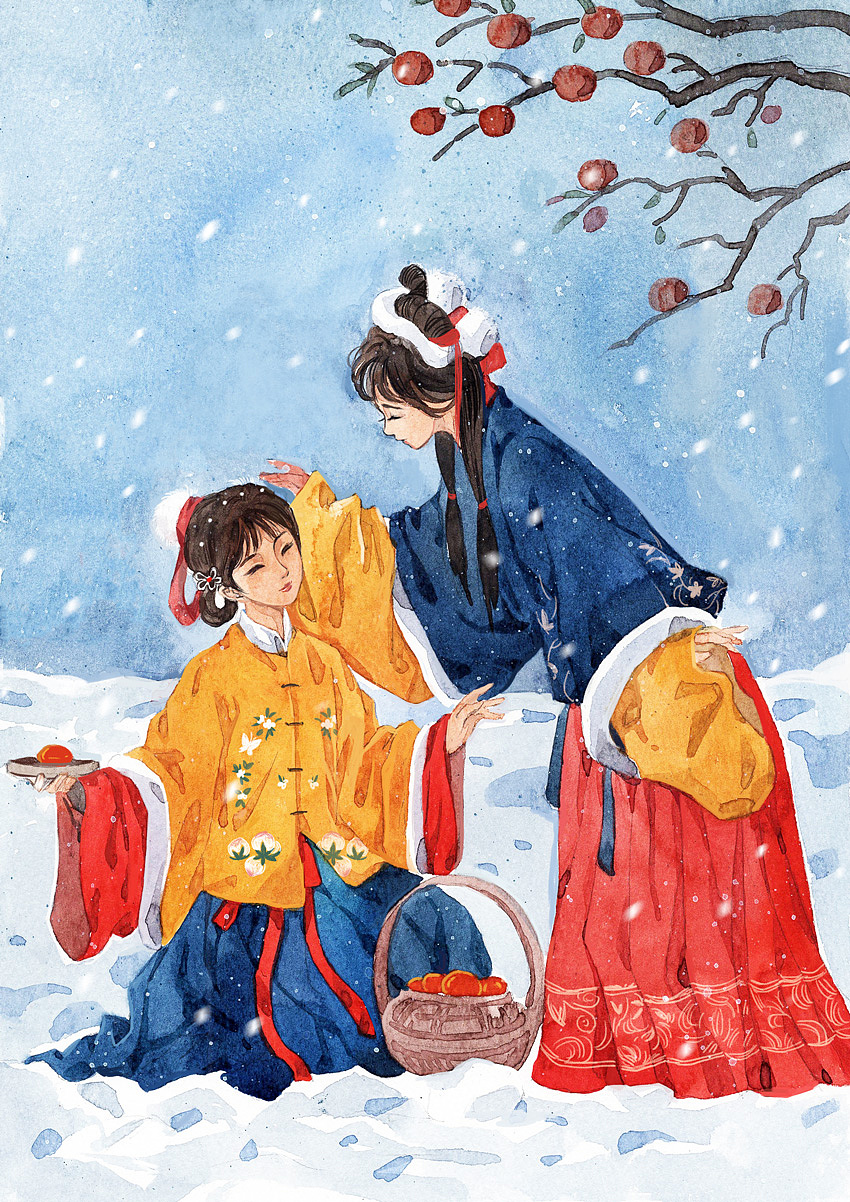 古风水彩人物（图ZMjg2OTc5ODY0） - 创作习作 - 站酷设计师陈晶_插画原创素材 - 站酷ZCOOL
