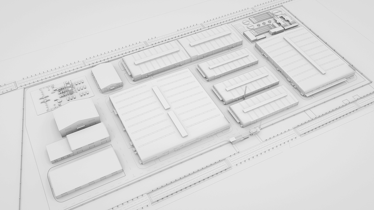 建筑效果鸟瞰图