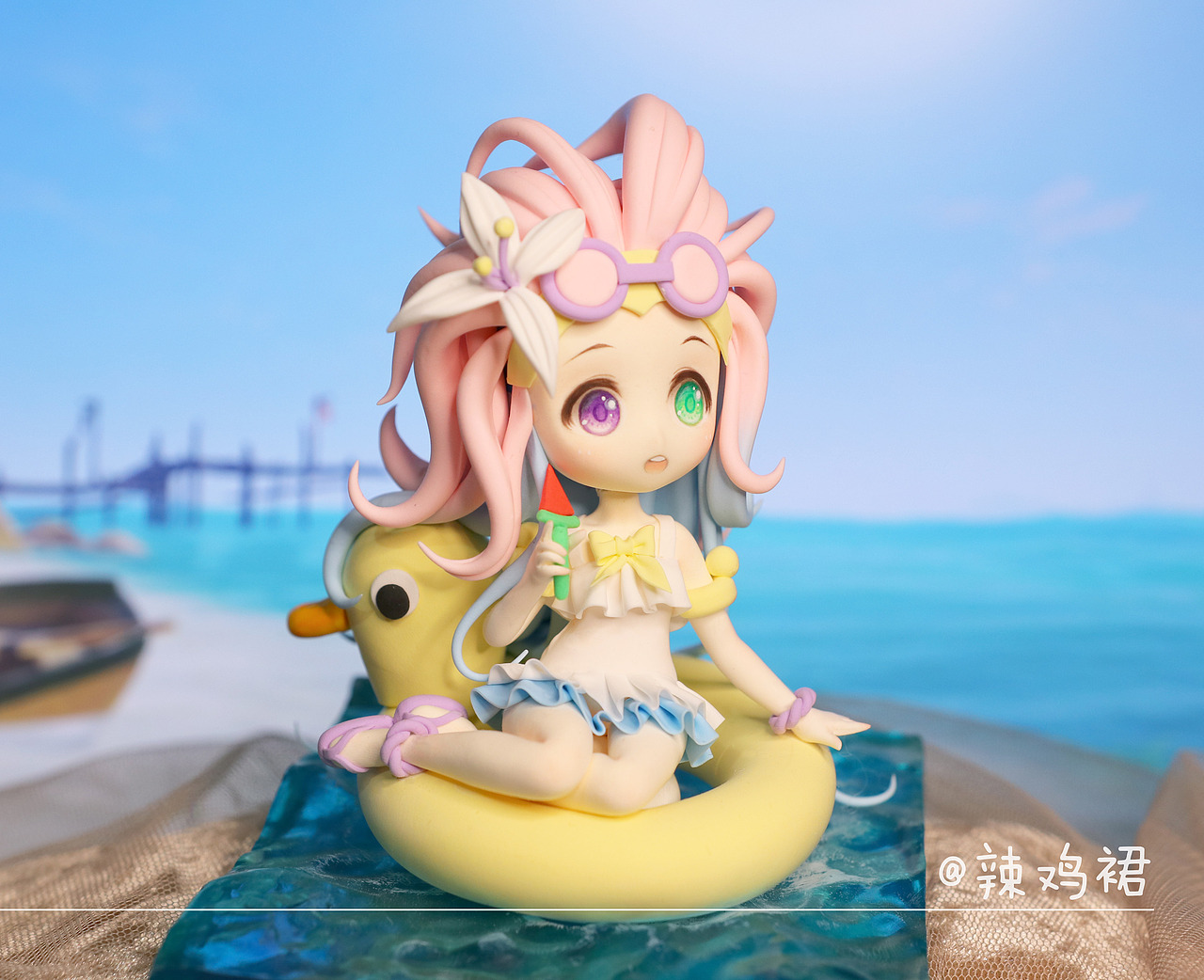 英雄联盟lol暮光星灵佐伊炫彩泳池派对q版手办