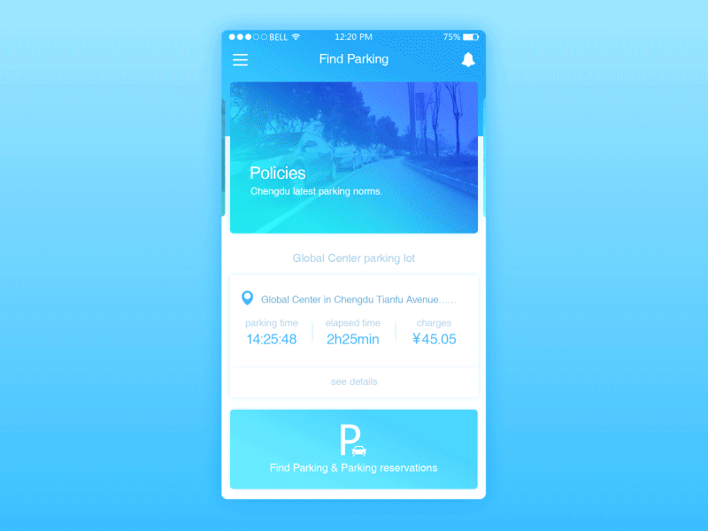 找车位-重设计 FIND PARKING DESIGN（图ZNTYwMDg1MzI=） - APP界面 - 站酷设计师嬉皮士_原创素材 - 站酷ZCOOL