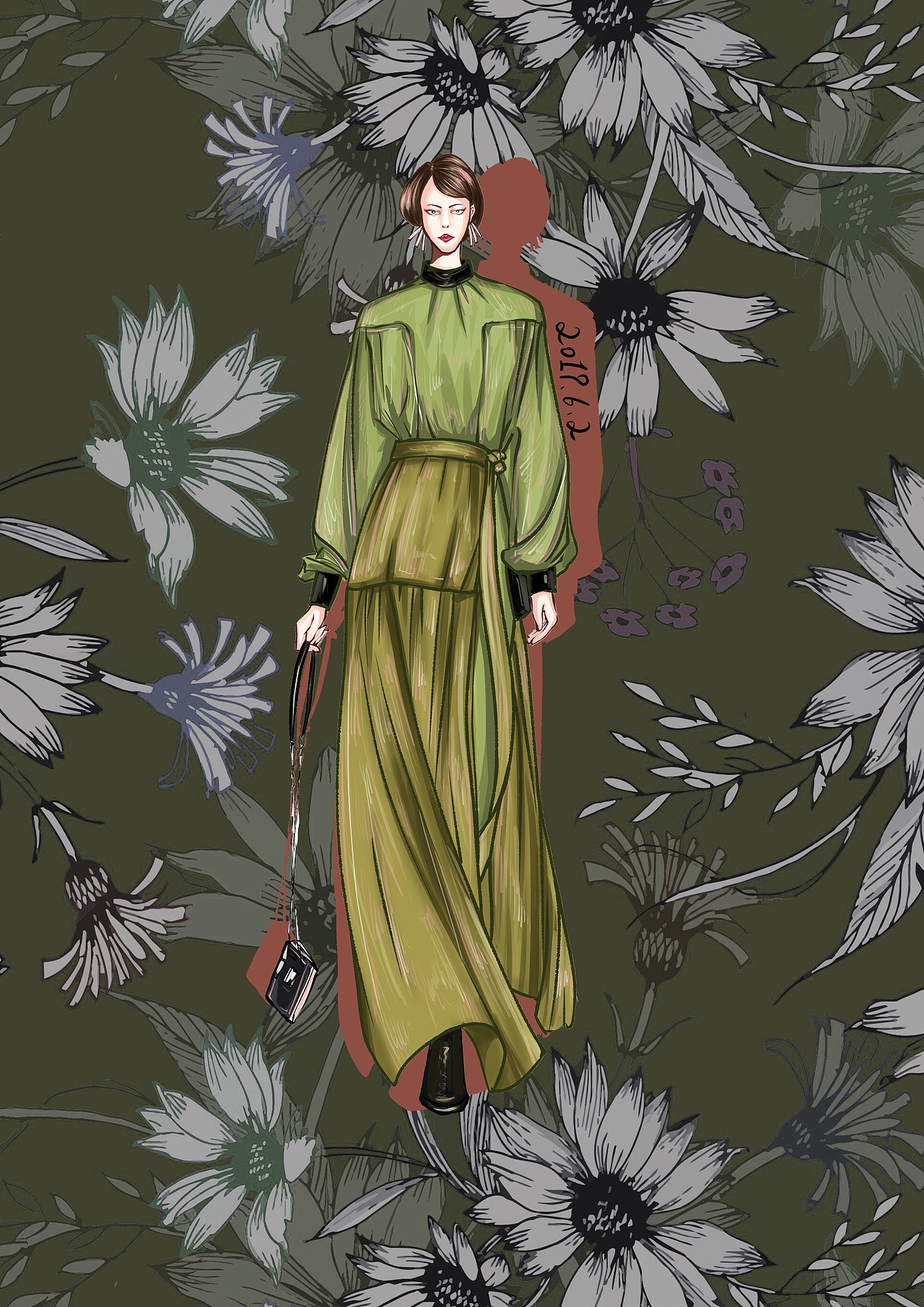 近期服装画练习整合（图ZMTYyMjc0ODk2） - 休闲/流行服饰 - 站酷设计师能不这么逗吗原创素材 - 站酷ZCOOL