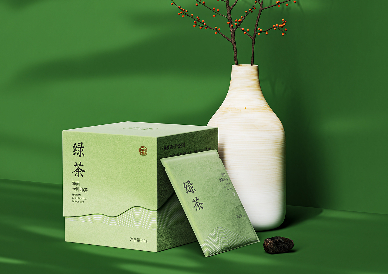 见·山海丨海南大叶茶包装设计(图ZMzY5MTEzMjky) - 包装 - 站酷设计师六小出DESIGN原创素材 - 站酷ZCOOL