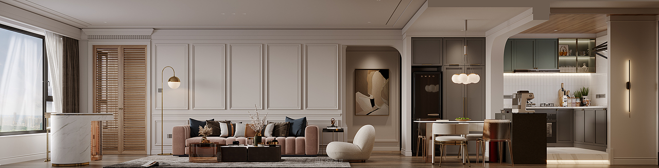 现代法式（图ZMzcwNDg0ODM2） - 家装设计 - 站酷设计师文孑表现原创素材 - 站酷ZCOOL