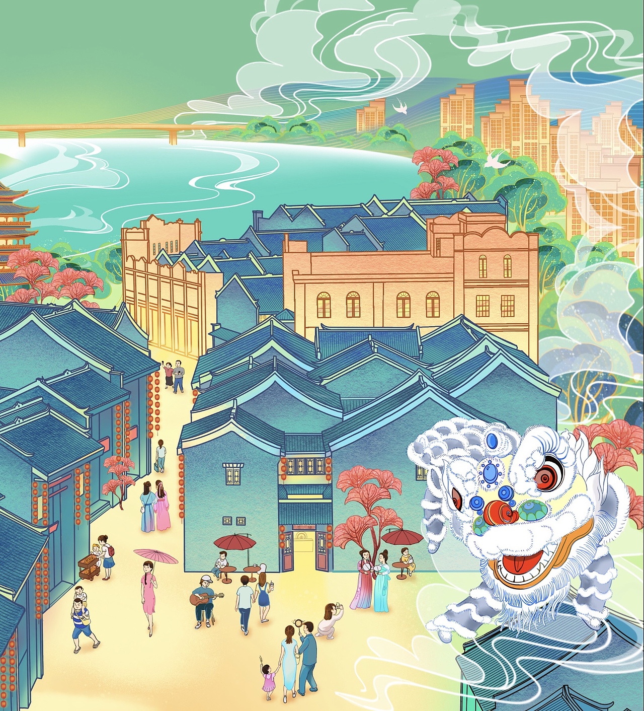 国潮南宁——三街两巷 金银狮舞