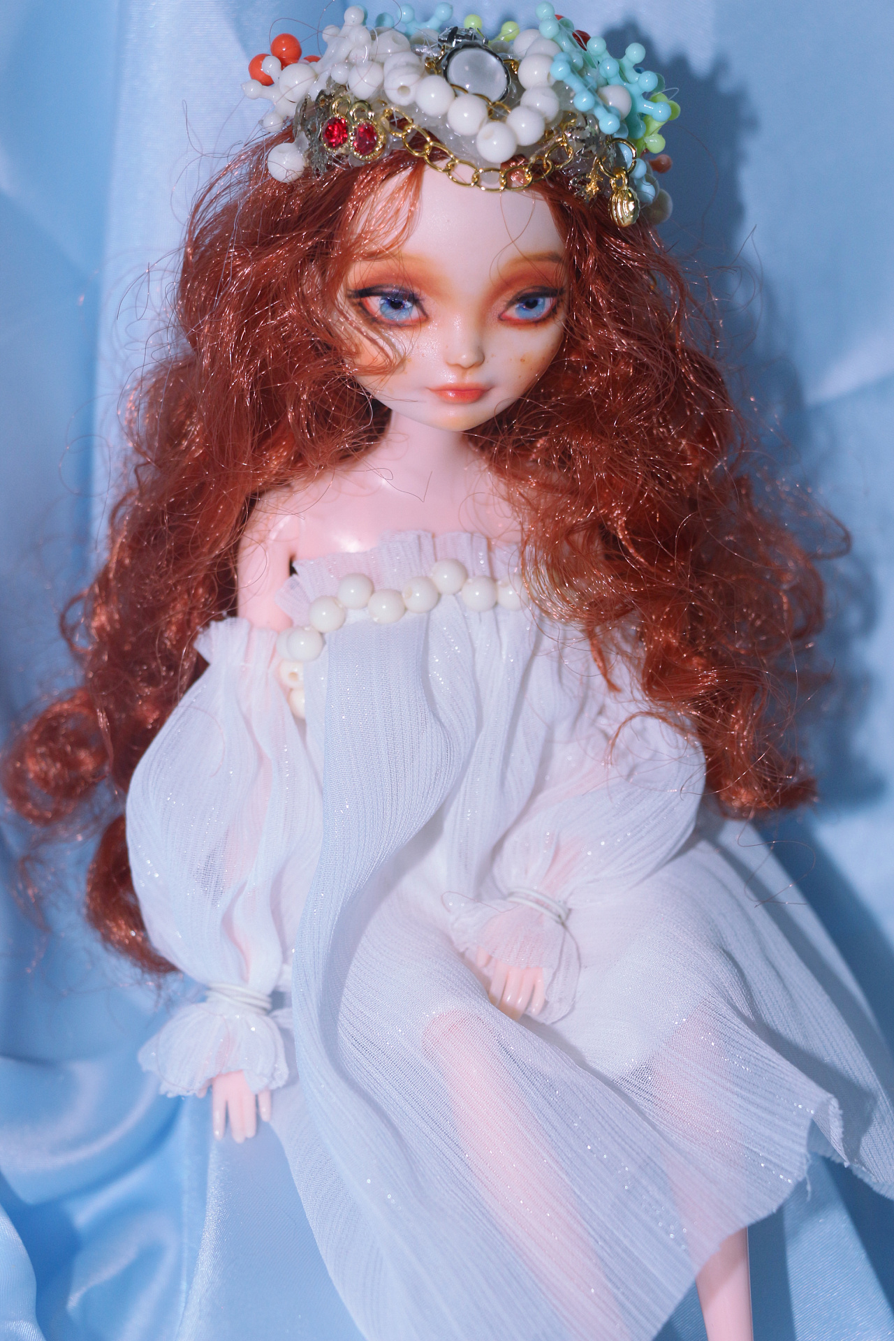 芭比重涂5块钱塑料娃娃改造