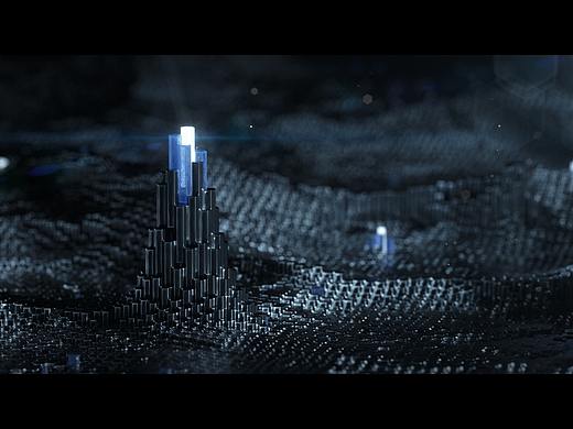 暗黑风C4D克隆动画