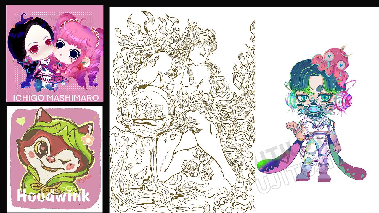 2020插画作品总结（图ZMjM4MjQ3OTg4） - 商业插画 - 站酷设计师星期二的兔基原创素材 - 站酷ZCOOL