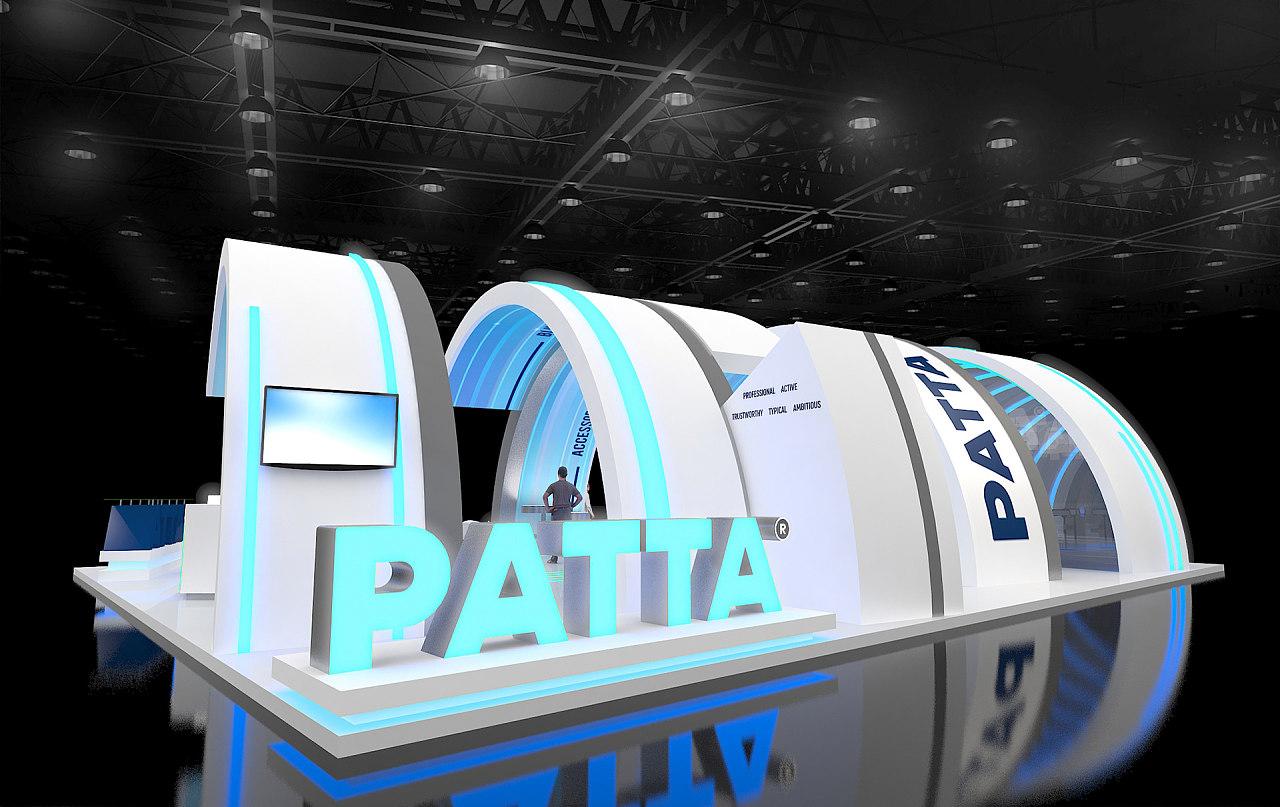 展会展厅展示展览会展设计3d效果图