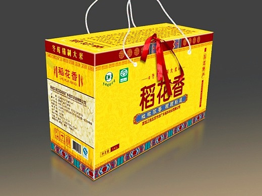 东北生态大米包装盒设计
