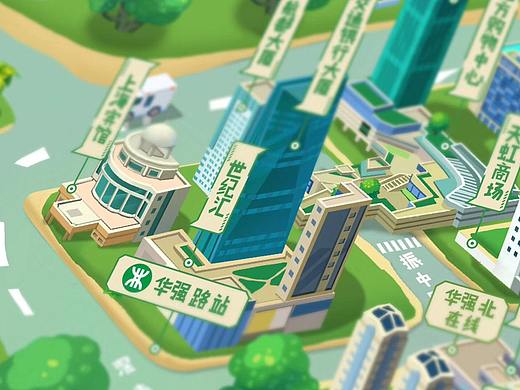 城市手绘地图