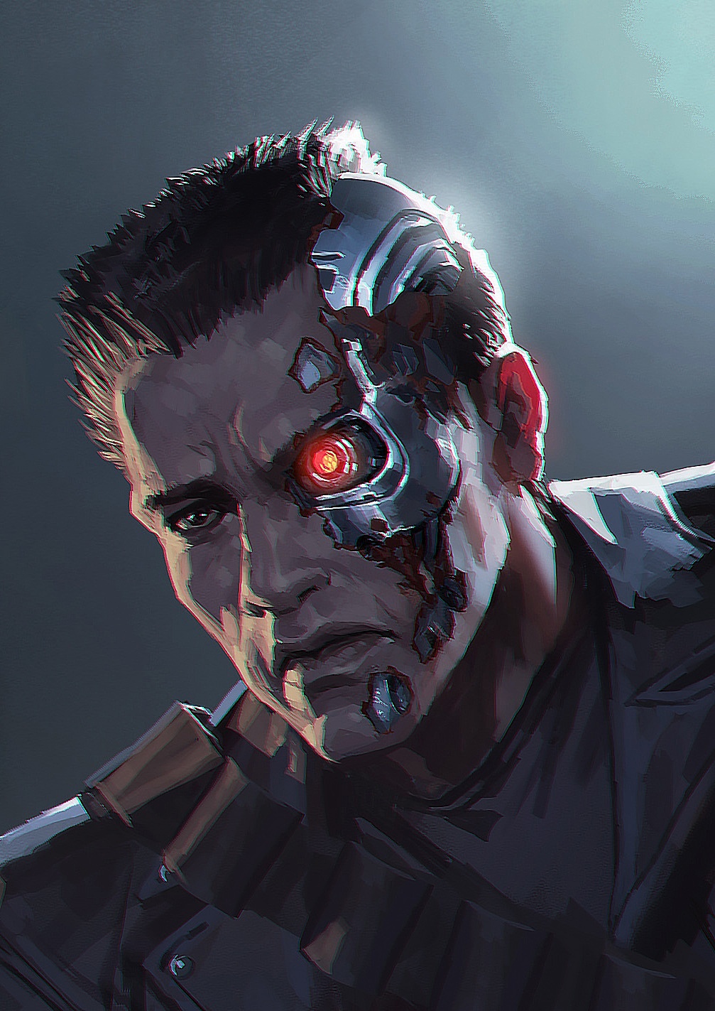 the terminator 终结者 |插画|创作习作|spawn478478_原创作品-站酷