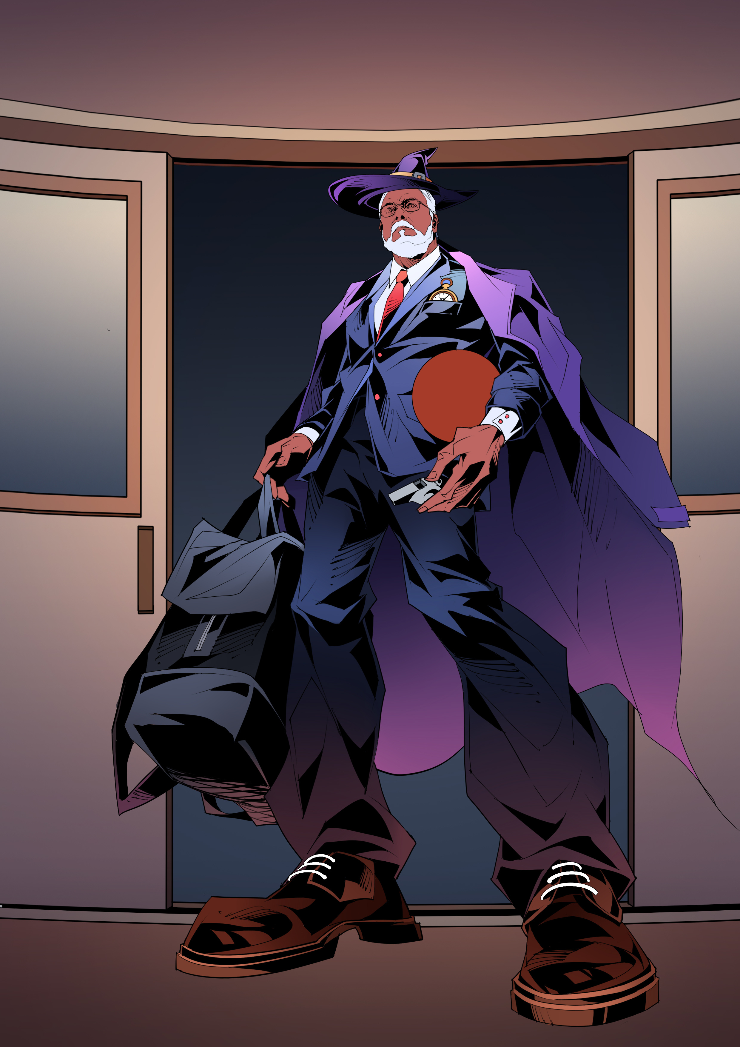 科比小说发布会魔法教练篮球插画设计,美漫写实风