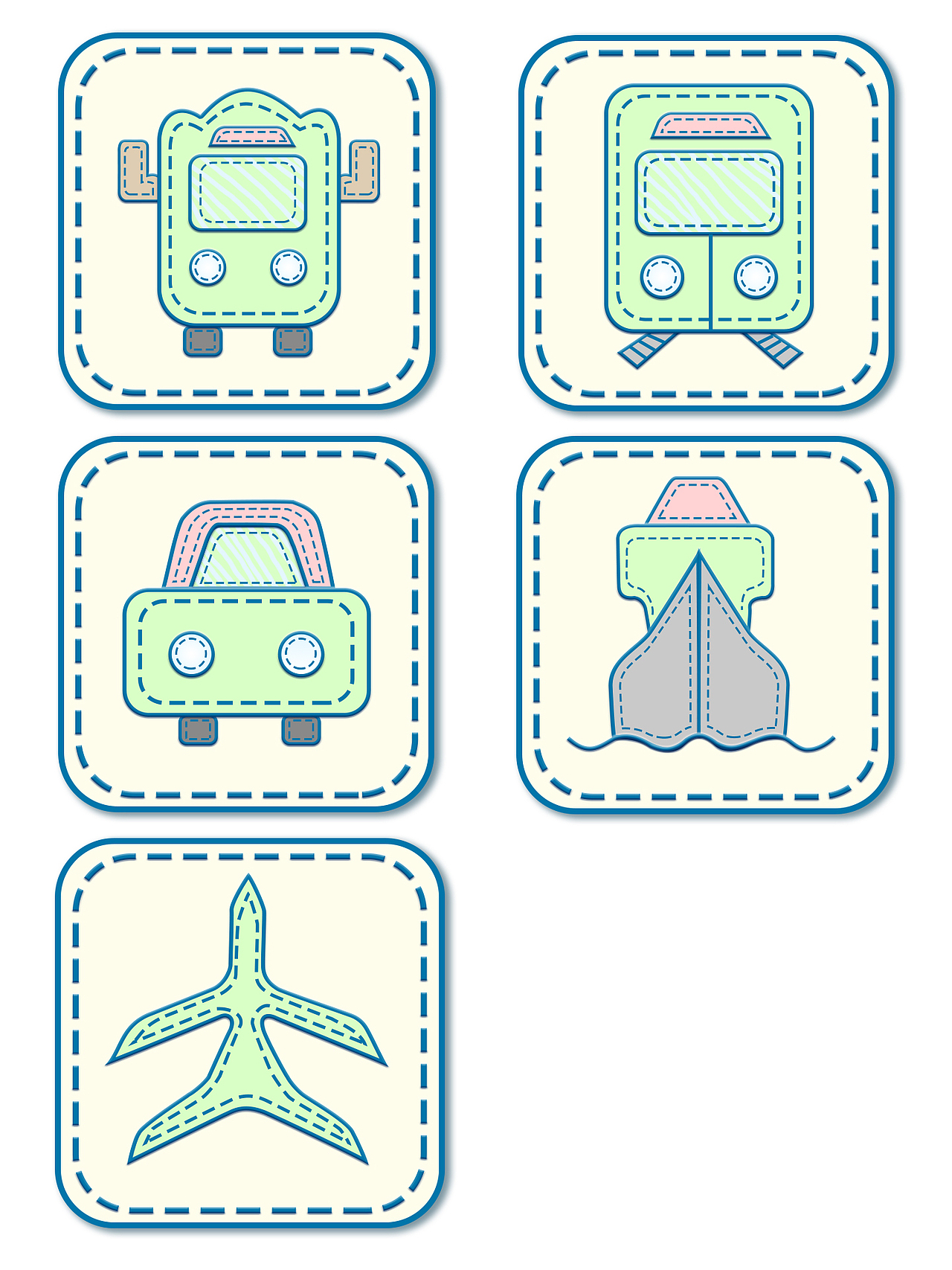 交通图标（图ZNTg5MjY4NzI=） - 图标 - 站酷设计师薇儿blog原创素材 - 站酷ZCOOL