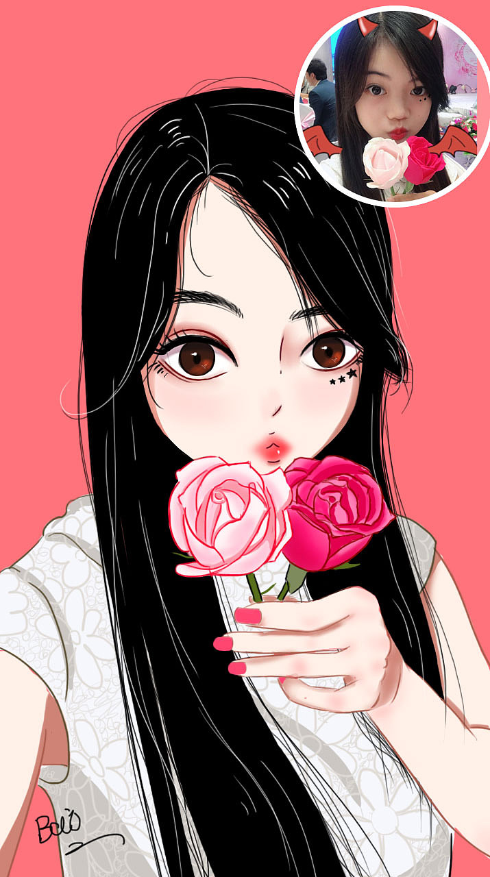 真人转漫画练习