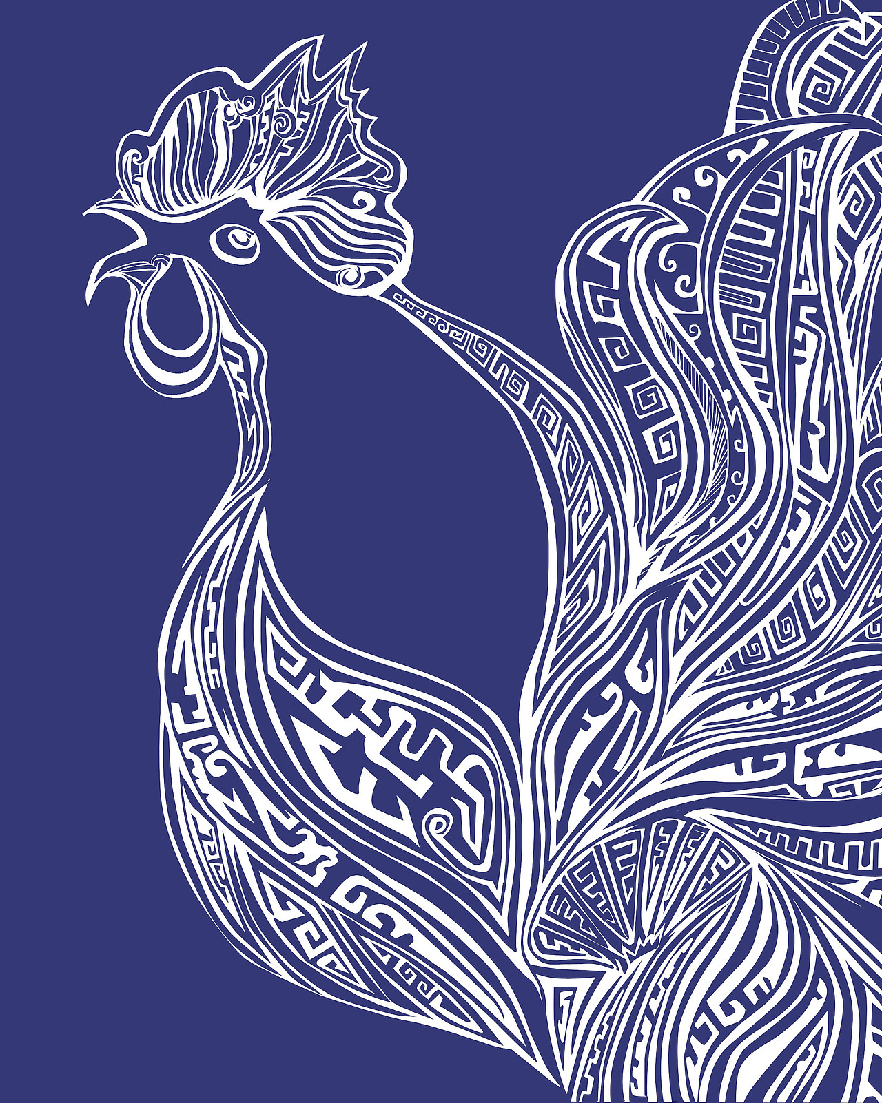 鼎元素动物插画