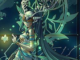 王者榮耀·女媧·白鹿之夢·自制皮膚