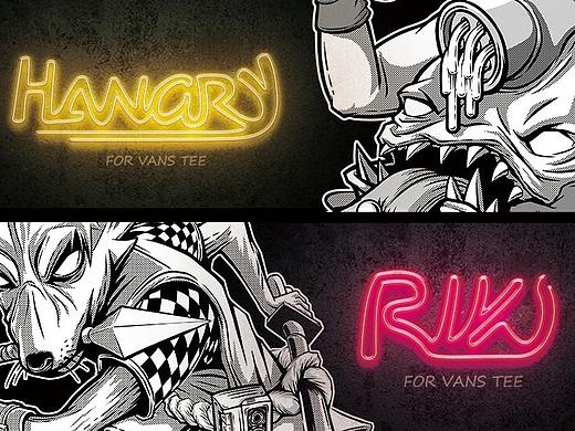 #VANS TEE# RIKI & HANGRY