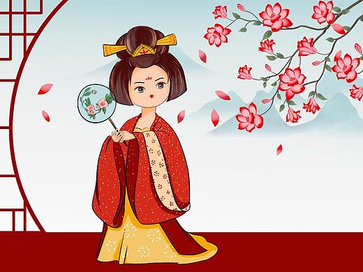 中国风小美女（个人主页-ZNTc0OTkzODA=） - 商业插画 - 站酷设计师xiao青青原创素材 - 站酷ZCOOL