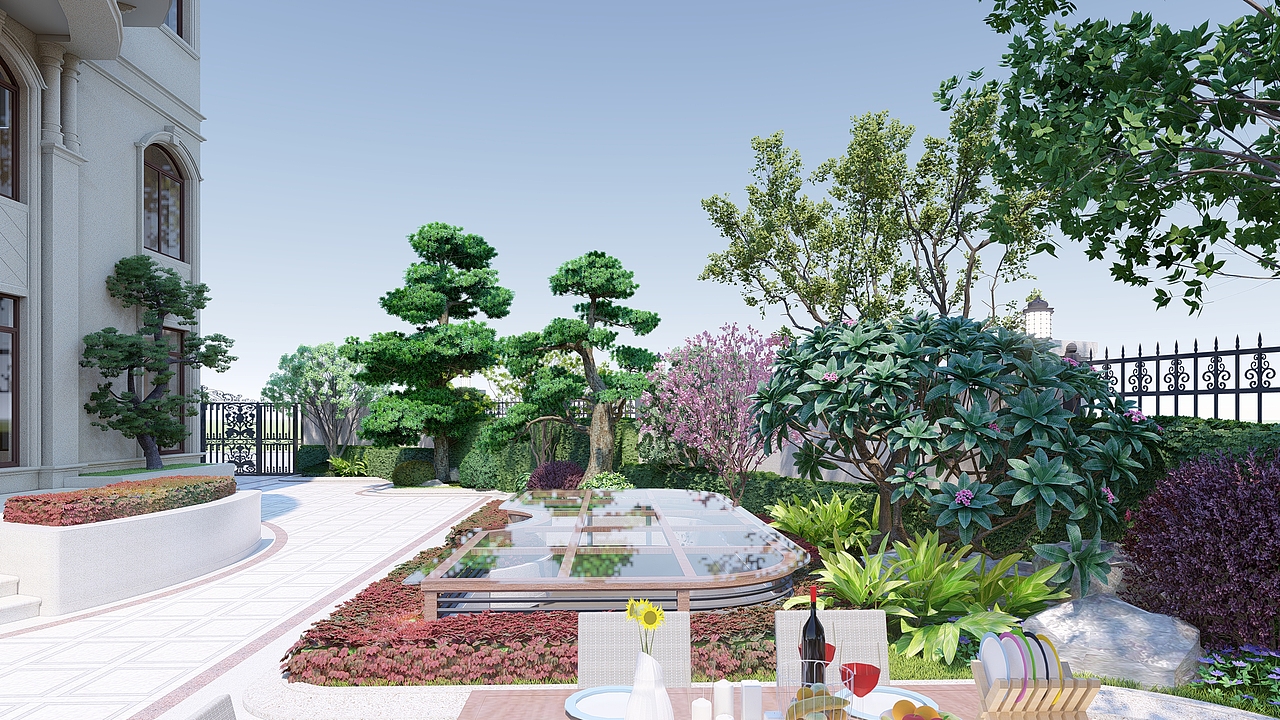 庭院景觀（圖ZMTc1ODA5NDc2） - 景觀設(shè)計(jì) - 站酷設(shè)計(jì)師Garden_Liu原創(chuàng)素材 - 站酷ZCOOL