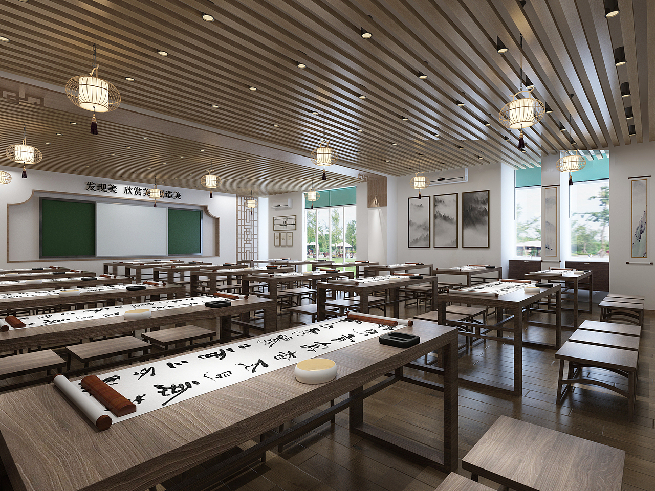 珠海市斗门一中评级教室（图ZMjc5Mjc4Njcy） - 其他空间 - 站酷设计师蔺佳伟原创素材 - 站酷ZCOOL