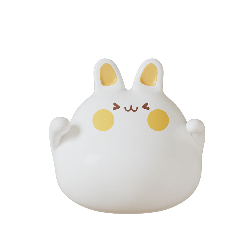 双枪科技小兔IP揉面垫三维建模与场景