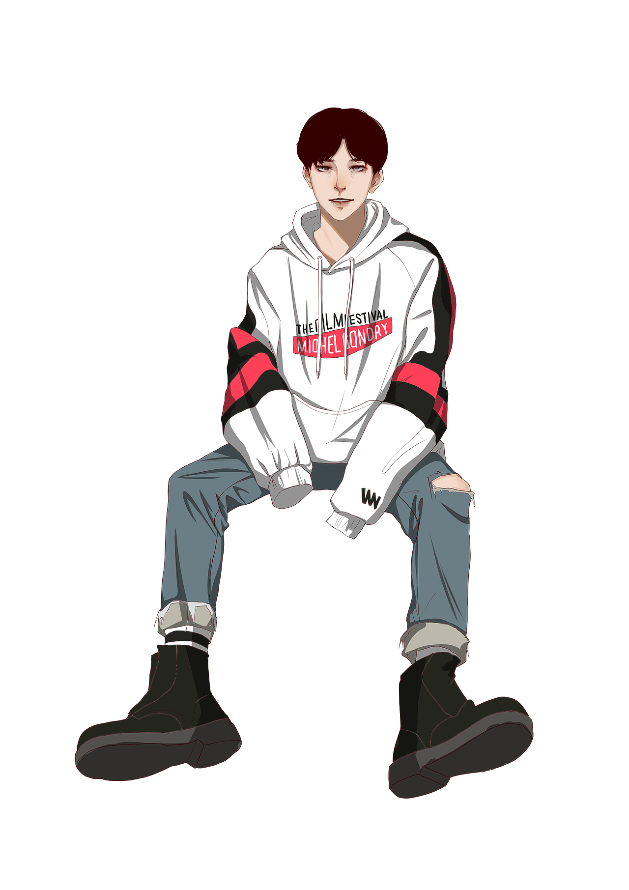 插画 男装搭配 小哥哥（图ZMTI5NzMwNzky） - 创作习作 - 站酷设计师废猫不是肥猫原创素材 - 站酷ZCOOL