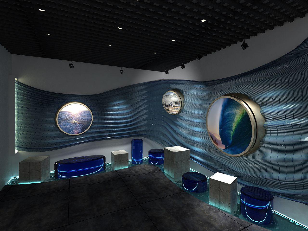 澜渊—海洋灾难纪念馆（图ZNzM2NjUzMjA=） - 家装设计 - 站酷设计师幽宇2017原创素材 - 站酷ZCOOL