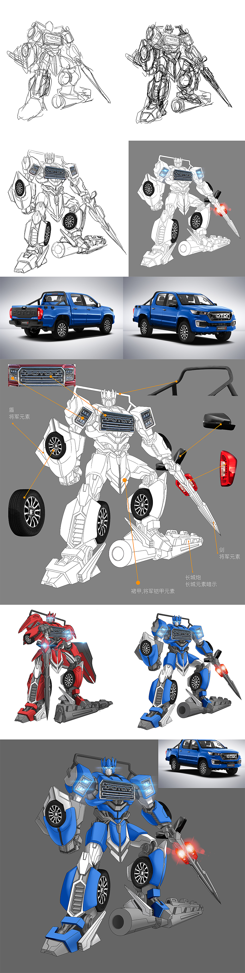 福田拓路者 机器人形象立绘（图ZMjQyMDcyOTk2） - 商业插画 - 站酷设计师沿风原创素材 - 站酷ZCOOL