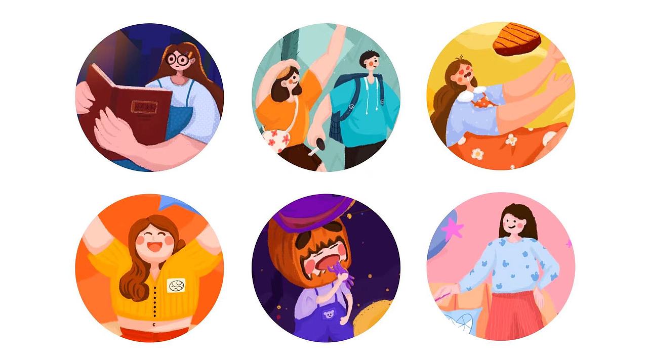 插画打卡第二周（图ZMjU5NzIzMzUy） - 商业插画 - 站酷设计师Papaw原创素材 - 站酷ZCOOL