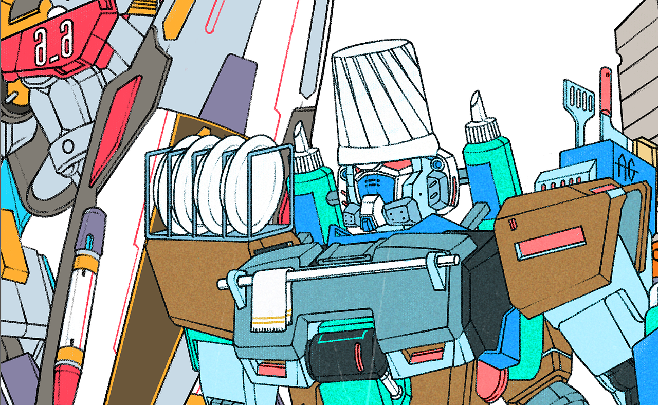 全职高达（图ZOTcwNzkyMTI=） - 商业插画 - 站酷设计师FCCK原创素材 - 站酷ZCOOL