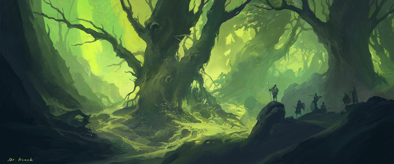 綠野仙蹤（場(chǎng)景）（圖ZMjM0MzczMzI4） - 游戲原畫(huà) - 站酷設(shè)計(jì)師MrBlacki原創(chuàng)素材 - 站酷ZCOOL