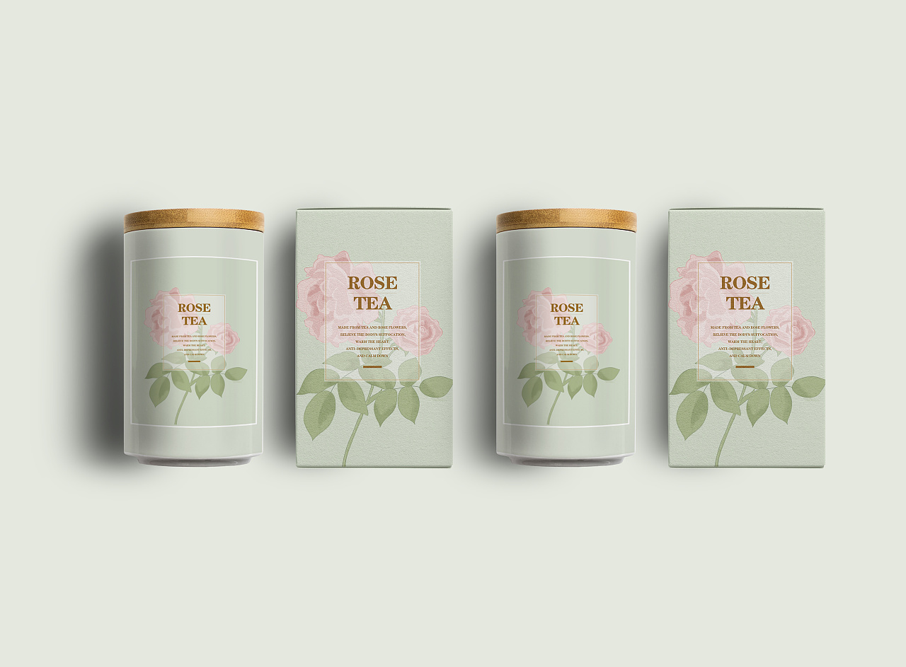 手绘包装|插画包装|玫瑰产品包装设计