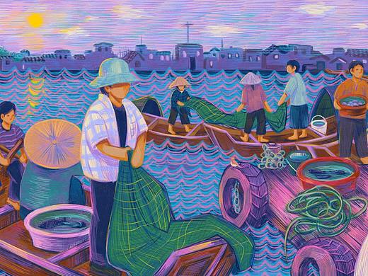 插画zine：《春之朝》