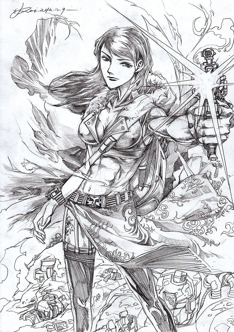 素描作品（2012-4）（图ZMTI0MDc3Njky） - 单幅漫画 - 站酷设计师猫小灵原创素材 - 站酷ZCOOL
