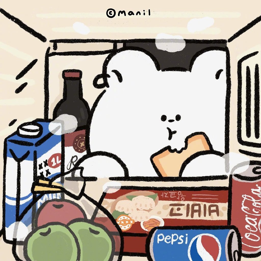 creambear奶油熊慵懒假日里