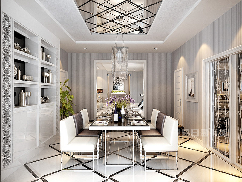 餐厅效果图-现代简约