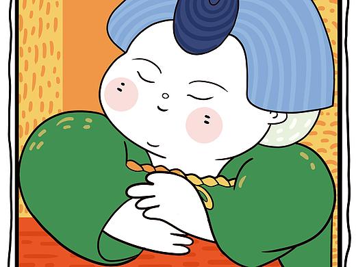 萌态中国古代侍女