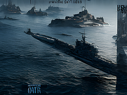 #战争下的军舰，来自CGSociety，超逼真，4k