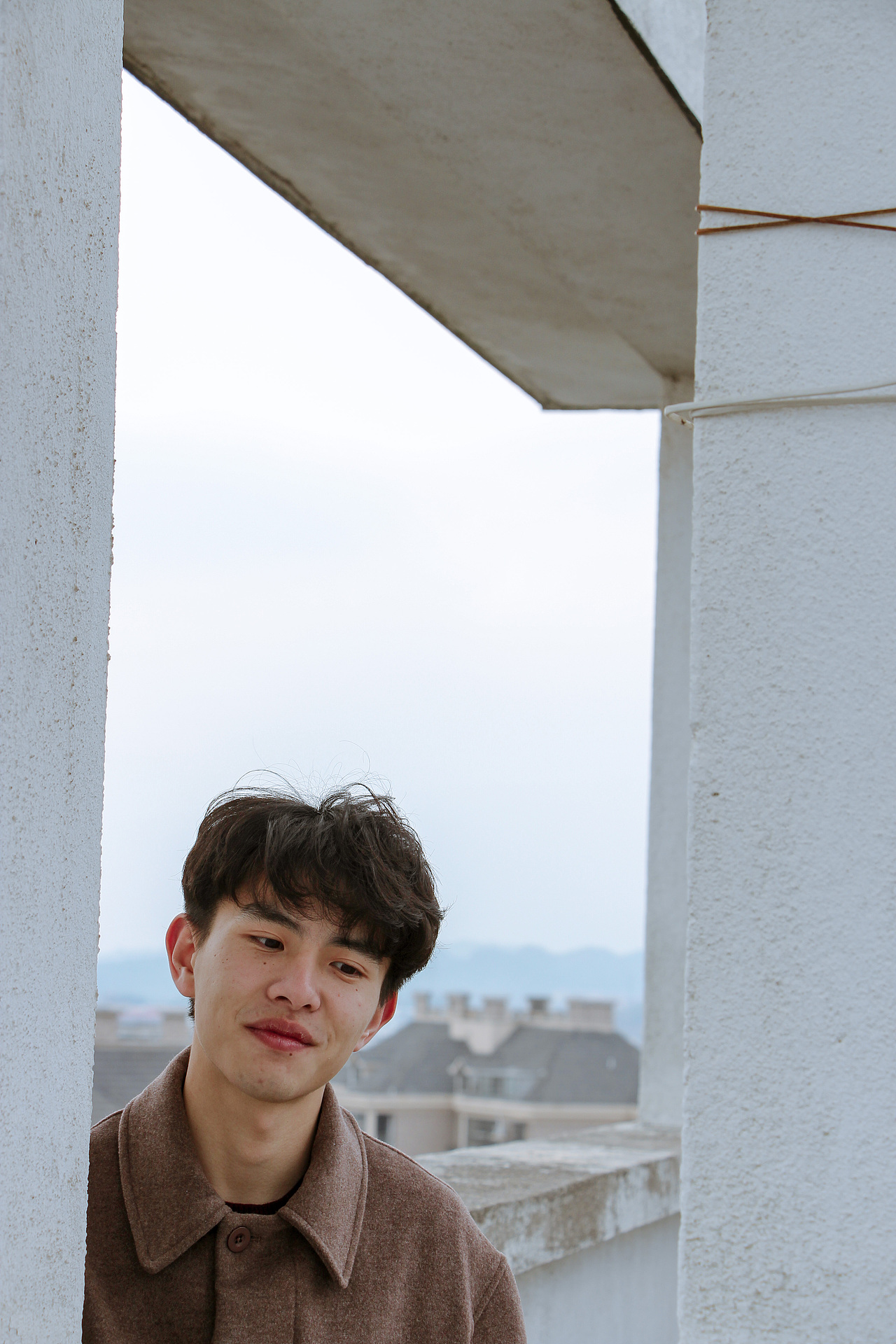 摄影 | 冬日的天台男孩