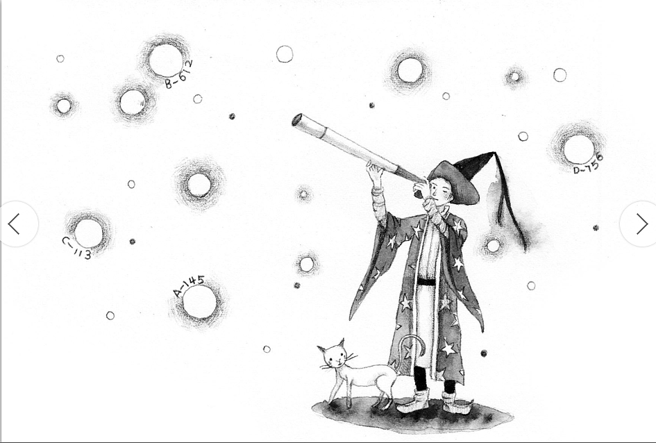 小王子黑白配图2