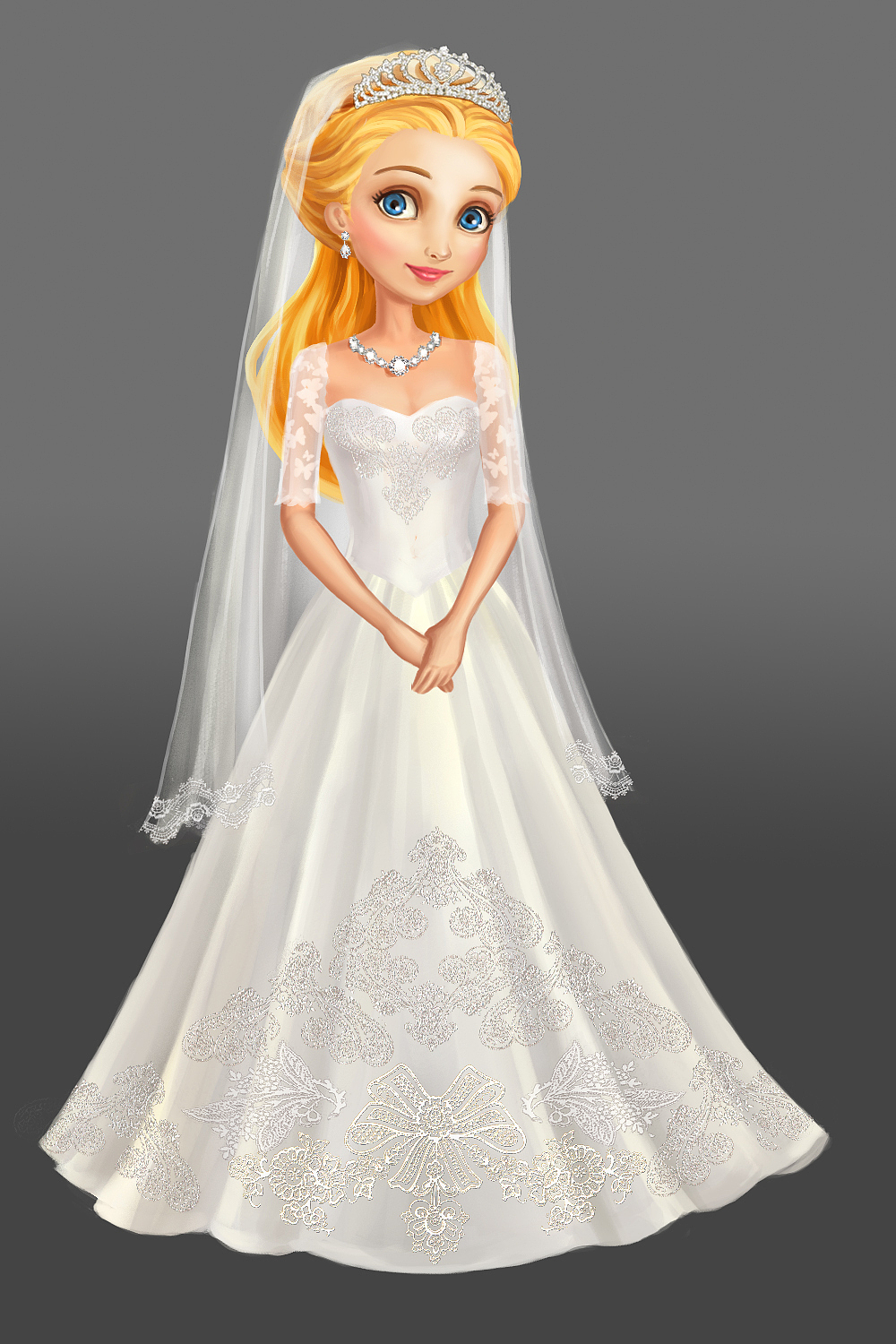 各种美美的裙子~换装游戏 欧美Q版角色设计