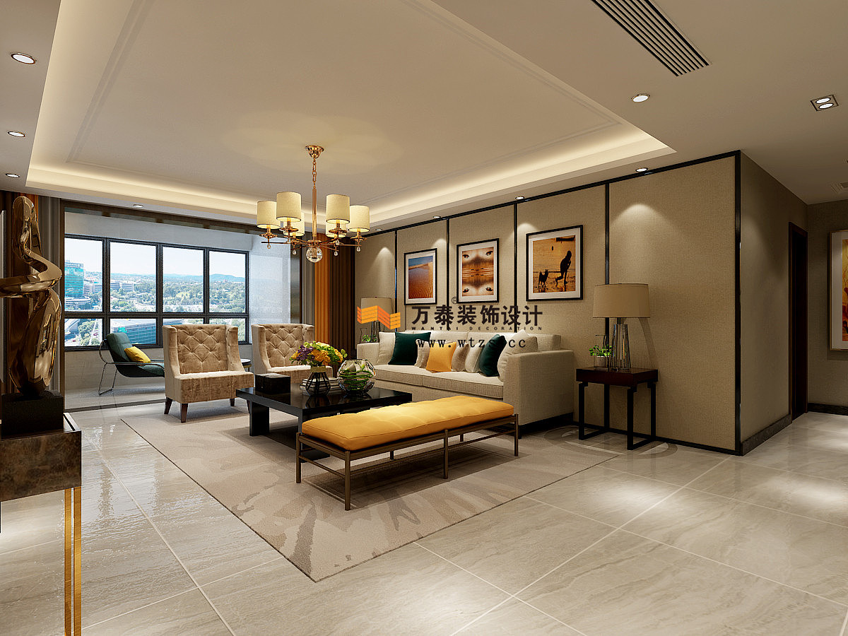 济南万泰装饰漫山香墅麓府170装修案例